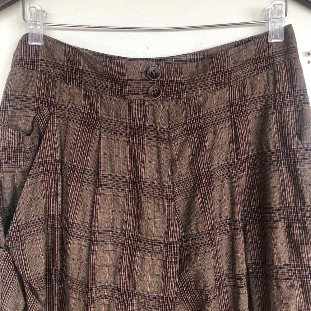 Anthropologie Lilith Plaid Pleated Trouser S/38 - Picture 12 of 14